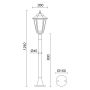 Novolux ELITE 6 096P-G05X1A-02 Lampă de podea 1x42W/E27 IP43