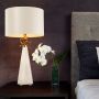 Flambeau NEO WHITE FB-NEO-TL-FR-WHT Lampă de masă 1x60W/E27