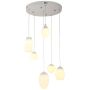 Maxlight MULTI6 P0249 Lampă cu pendul 6x5w/led 3000k 2040lm ip20