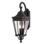 Feiss COTSWOLD LANE FE-COTSLN2-L-BK Aplique de perete 3x60W/E14 IP44