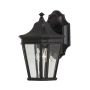 Feiss COTSWOLD LANE FE-COTSLN2-S-BK Aplique de perete 1x60W/E27 IP44
