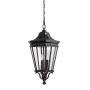 Feiss COTSWOLD LANE FE-COTSLN8-L-BK Lampă cu pendul 3x60W/E14 IP23