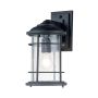Feiss Lighthouse FE-LIGHTHOUSE2-M-BLK Aplique de perete 1x60W/E27 IP44
