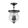 Feiss Pickering Lane FE-PICKERING-LANE-SF-BLK Lampă de tavan 3x40 W/E14