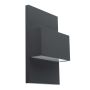 Norlys GENEVE 879GR Aplique de perete 1x8W/LED 3000K 890LM IP54