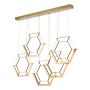 Dar Lighting HEXAGON HEX0535 Lampă cu pendul 1x50W/LED 2800K 1451LM IP20