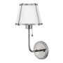 Hinkley Lighting Clarke HK-CLARKE1-PN-WH Aplique de perete 1x40W/E27 IP20