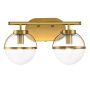 Hinkley Hollis HK-HOLLIS2-C-HB-BATH Aplique de perete 2x60W/E14 IP44