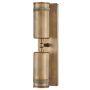 Hinkley Pratt HK-PRATT-2LT-SPOT-HB Aplique de perete 2x8W/GU10 3000K 560lm ip44