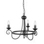 Elstead Lighting HARLECH HR3A-BLACK Candelabru 3x60W/E14