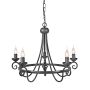 Elstead Lighting HARLECH HR5-BLACK Candelabru 5x60W/E14