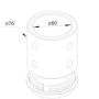 Norlys ACCESSORIES 1509GR Inel de reducere