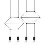 King Home FLUSSO LINE JD0032-4P Lampă cu pendul 4x3W/G9 3000K 960LMLM IP20