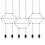 King Home FLUSSO LINE JD0032-6P Lampă cu pendul 6x3W/G9 3000K 1440LM IP20