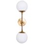 Light Prestige Dorado LP-002/2W L Aplique de perete 2x40W/G9 IP20
