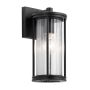 Kichler Barras KL-BARRAS2-S-BK Aplique de perete 1x40W/E27 IP44