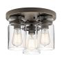Kichler BRINLEY KL-BRINLEY-F-OZ Lustră de tavan 3x60W/E27