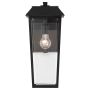 Kichler Mathus KL-MATHUS2-M-BK Aplique de perete 1x60W/E27 ip44