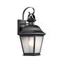 Kichler Mount Vernon KL-MOUNT-VERNON2-M-BK Aplique de perete 1x60W/E27 ip44