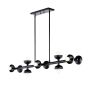 Kichler Palta KL-PALTA-LP10-BK Lampă cu pendul 10x40W/E14 IP20