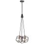 Kichler ROCKLYN KL-ROCKLYN3-RS Lampă cu pendul 3x60W/E27