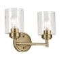 Kichler Winslow KL-WINSLOW-2W-NBR Aplique de perete 2x60W/E27 IP20