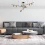 Light Prestige Arizona LP-074/9PL BK/GD Lampă cu pendul 9x50W/GU10 IP20