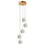 Light Prestige Brillant LP-3303/5P GD Lampă cu pendul 5x28W/LED 3000K|4000K|6000K 2220lm IP20
