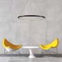 Light Prestige Ring LP-909/1P M BK CCT Lampă cu pendul 1x48W/LED 3000K 2400 lm IP20
