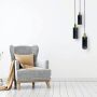 Light Prestige Tirana LP-945/3P BK Lampă cu pendul 3x60W/E27 IP20