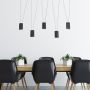 Light Prestige Toledo LP-432/5P BK Lampă cu pendul 5x50W/GU10 IP20