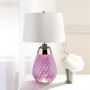 Elstead Lighting LENA LARGE LENA-TL-L-PLUM-OWSS Lampă de masă 1X7W/GU10+1x60W/E27