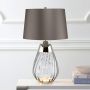 Elstead Lighting LENA SMALL LENA-TL-S-SMOKE Lampă de masă 1X7W/GU10+1x60W/E27