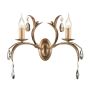 Elstead Lighting LILY LL2-ANT-BRZ Aplique de perete 2x60W/E14