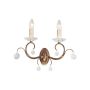 Elstead Lighting LUNETTA LUN2-BRONZE Aplique de perete 2x60W/E14