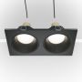 Maytoni ZOOM DL033-2-02B Lumină îngropată deasupra plafonului 2x50W/GU10 IP65
