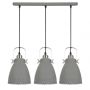 Italux FRANKLIN MD-HN8026S-3-GR+S.NICK Lampă cu pendul 3x60W/E27