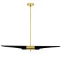 King Home APOLLO MD21419-2M.BLACK.GD Lampă cu pendul 2x40W/E27 IP20
