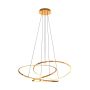Zuma Line CHOLET MD7360-1A-3GT Lampă cu pendul 1x56W/LED 3000K 6600lm IP20