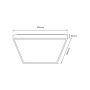 Milagro QUADRO ML7932 Lustră de tavan 1x66W/LED 3000K-6000K 7050lm IP20