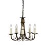 Elstead Lighting MINSTER MN5-BLK-GOLD Candelabru 5x60W/E14