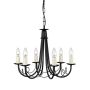 Elstead Lighting MINSTER MN6-BLACK Candelabru 6x60W/E14