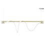 King Home MOOSEE SERPIENTE MSE010100178 Lampă cu pendul 1x22,4W/LED 3000K 1800LM IP20