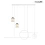 King Home STARS MSE010100343 Lampă cu pendul 1x46W/LED 3000K 3680LM IP20
