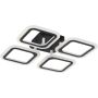 Zuma Line STELLAR MS232040R-BK Lampă de tavan 4x30W/LED 3000-6000k 2600lm