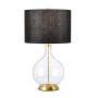 Elstead Lighting Orb ORB-CLEAR-AB-BLK Lampă de masă 1x60W/E27