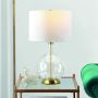 Elstead Lighting Orb ORB-CLEAR-AB-WHT Lampă de masă 1x60W/E27