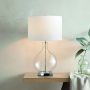 Elstead Lighting Orb ORB-CLEAR-PN-WHT Lampă de masă 1x60W/E27