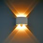 Italux Ortelo OWL-6650-2-WH-3K Aplique de perete 4x4W/LED 3000K 336lm IP54