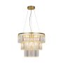 Zuma Line TIFANNY P17127-4-1GD Lampă cu pendul 4x40W/E14 IP20